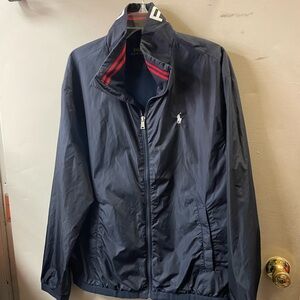 Polo Ralph Lauren men’s size large full zip. 2 pocket nylon jacket